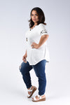 Leopard & Ivory Banded Sleeve Top - www.mycurvystore.com - Curvy Boutique - Plus Size