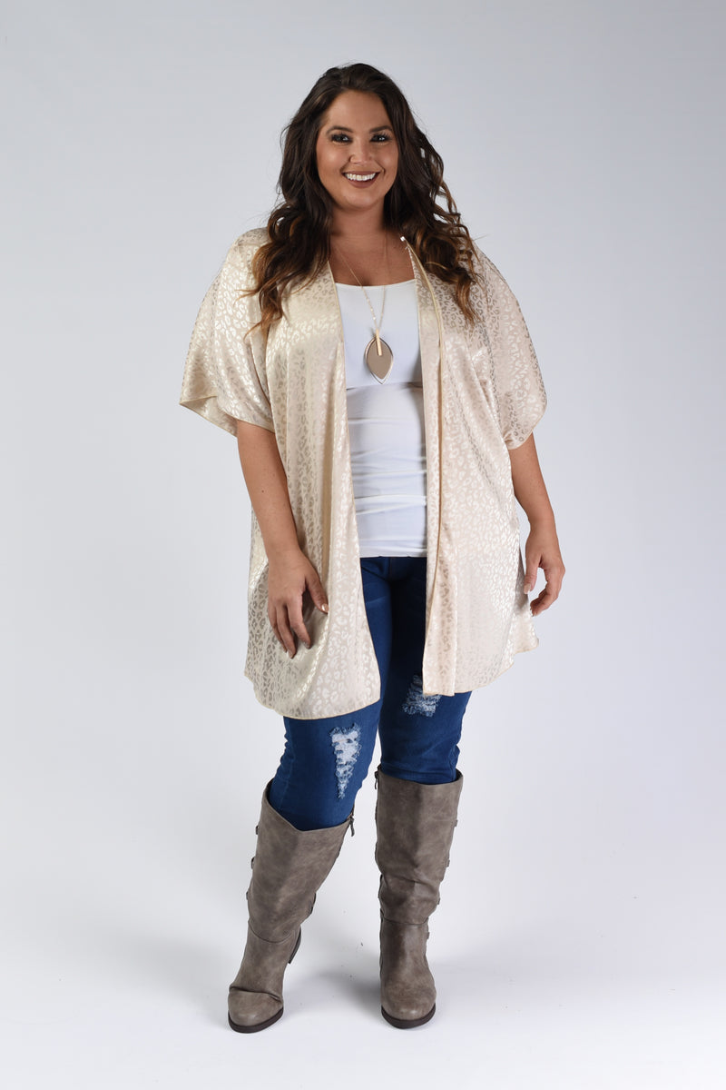Wild About You Cardigan, Light Taupe