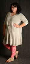 Heather Grey Loose Fit Dress - www.mycurvystore.com - Curvy Boutique 