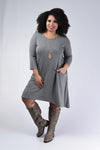 Into the Forest Dress, Grey